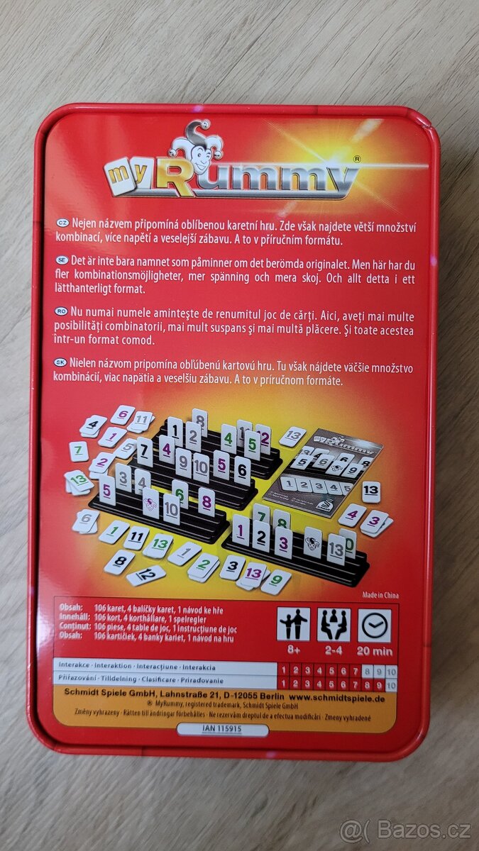 Hra MyRummy v plechové krabičce - nová - 3
