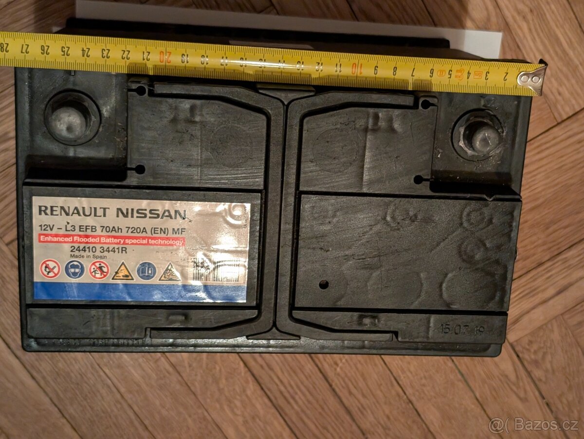 Autobaterie 12V 70AH Varta - dobrý stav - 3