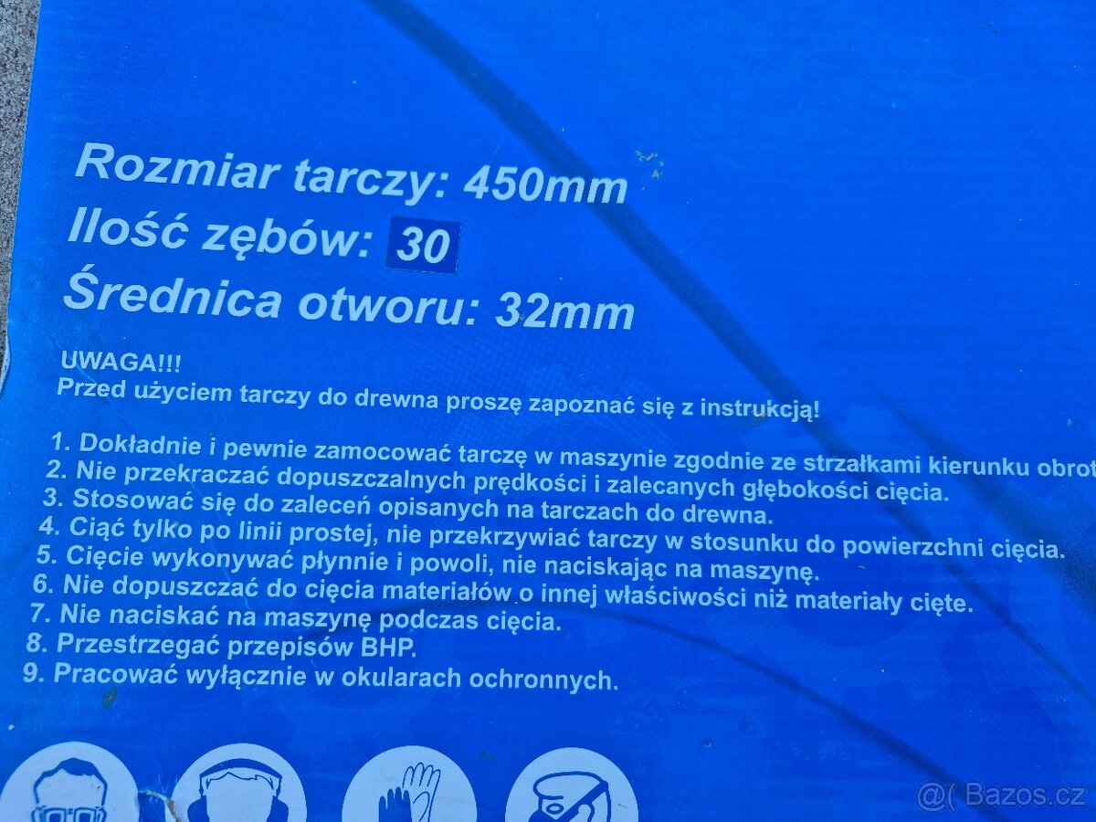 Nový pilový, vidiový kotouč 450mm - 3