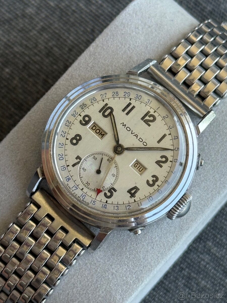 vintage hodinky Movado Triple Calender - 3