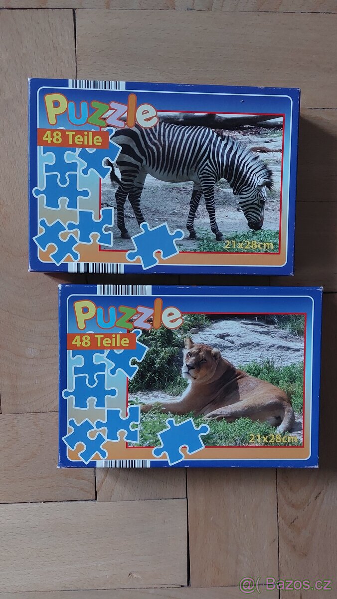 Puzzle zvířata 3x - 3