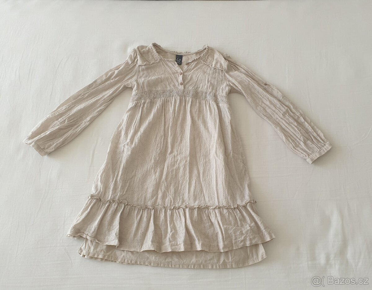 Šaty s nastavitelnými rukávy vel 128 - 3