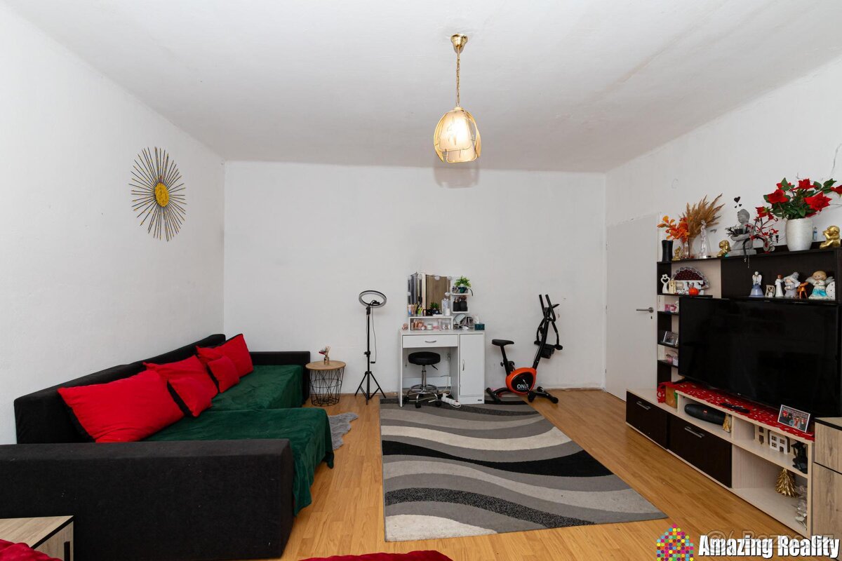 Prodej zděného bytu s plechovou garáží, v obci Mileč - 3