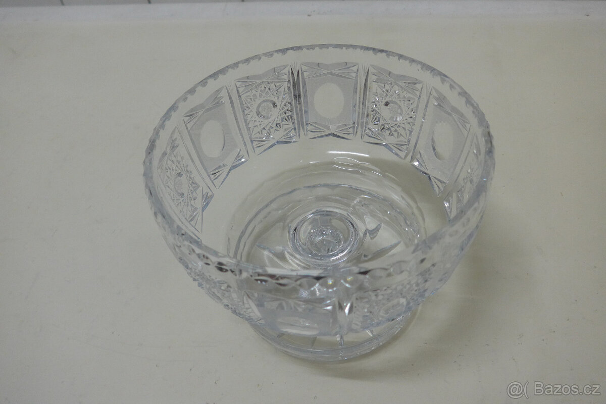 Skleněna Misa se Vzorem na Stopce - 3