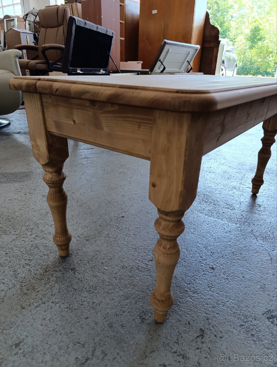 Nový borovicový masivní stůl. - 3