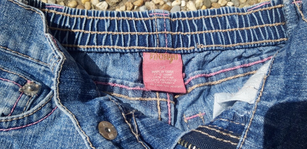 Dívčí džínové 3/4 kalhoty, USA vel. 3T = cca vel. 98 - 3