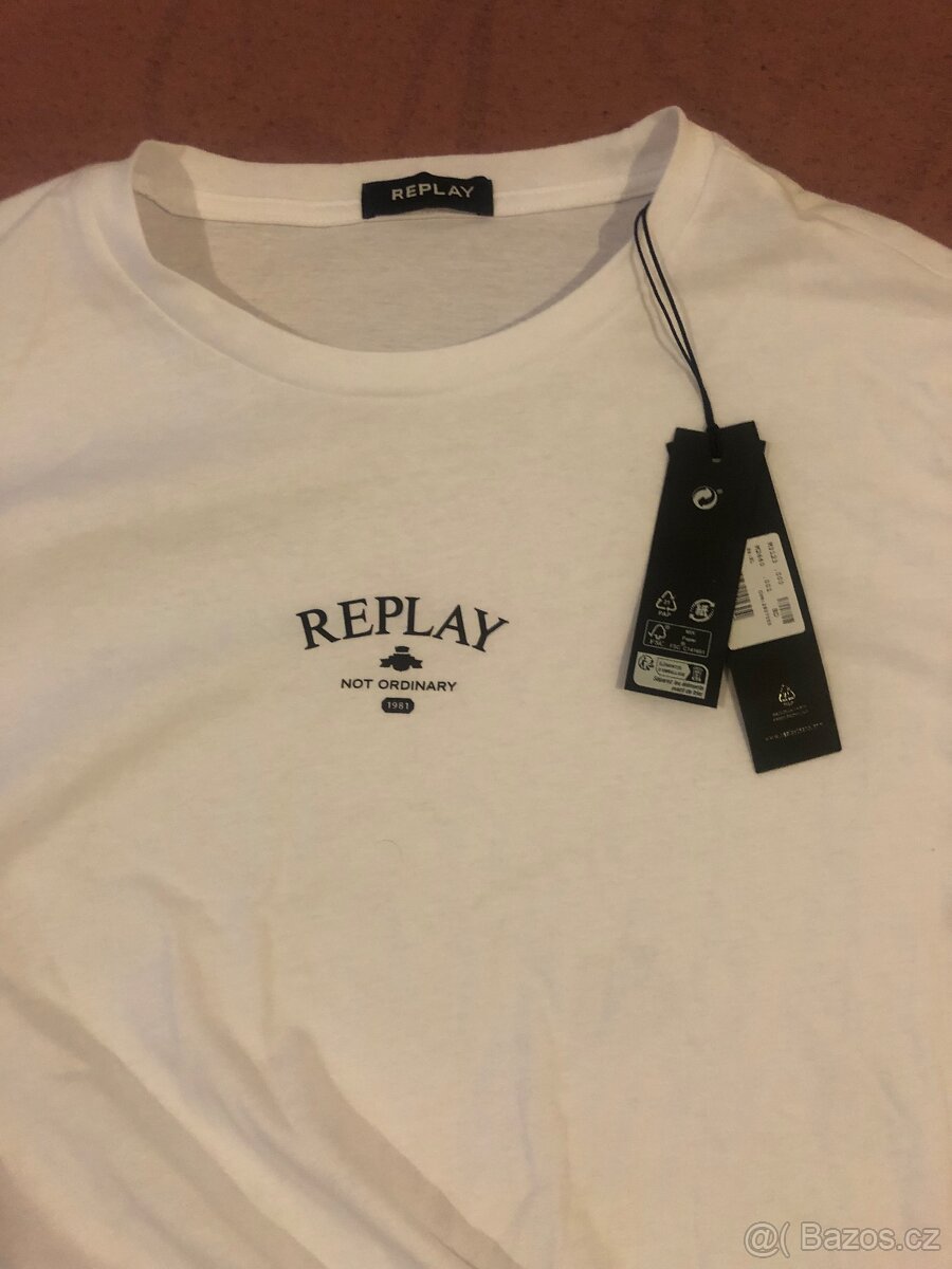 Panské nové tričko Replay velikost XL nové s visačkou - 3