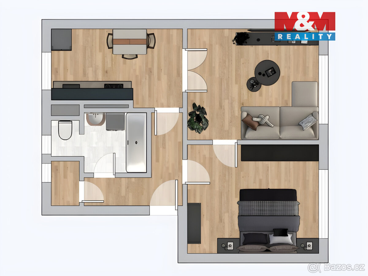 Prodej bytu 2+1, 51 m², Čáslav, ul. Novodvorská - 3