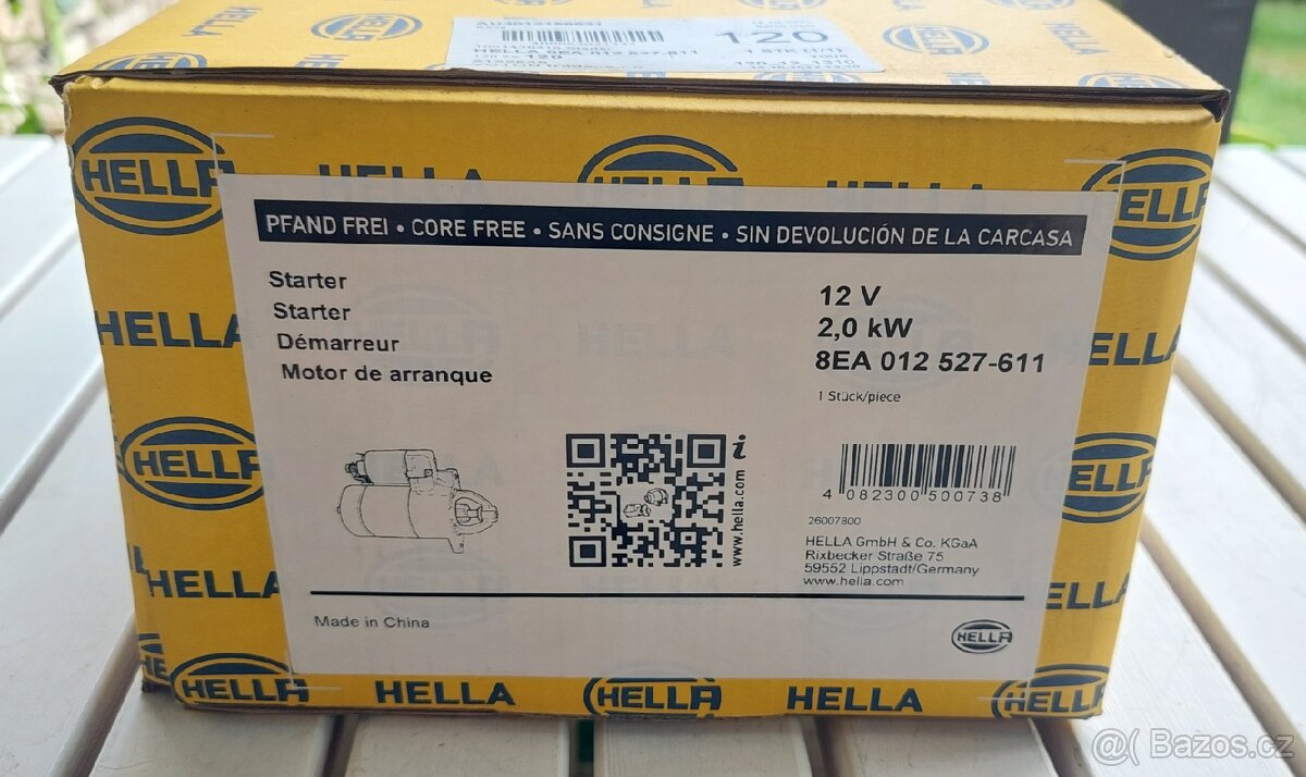 Startér Hella 2kW 12V - 3