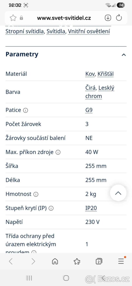 Stropní světlo - 3