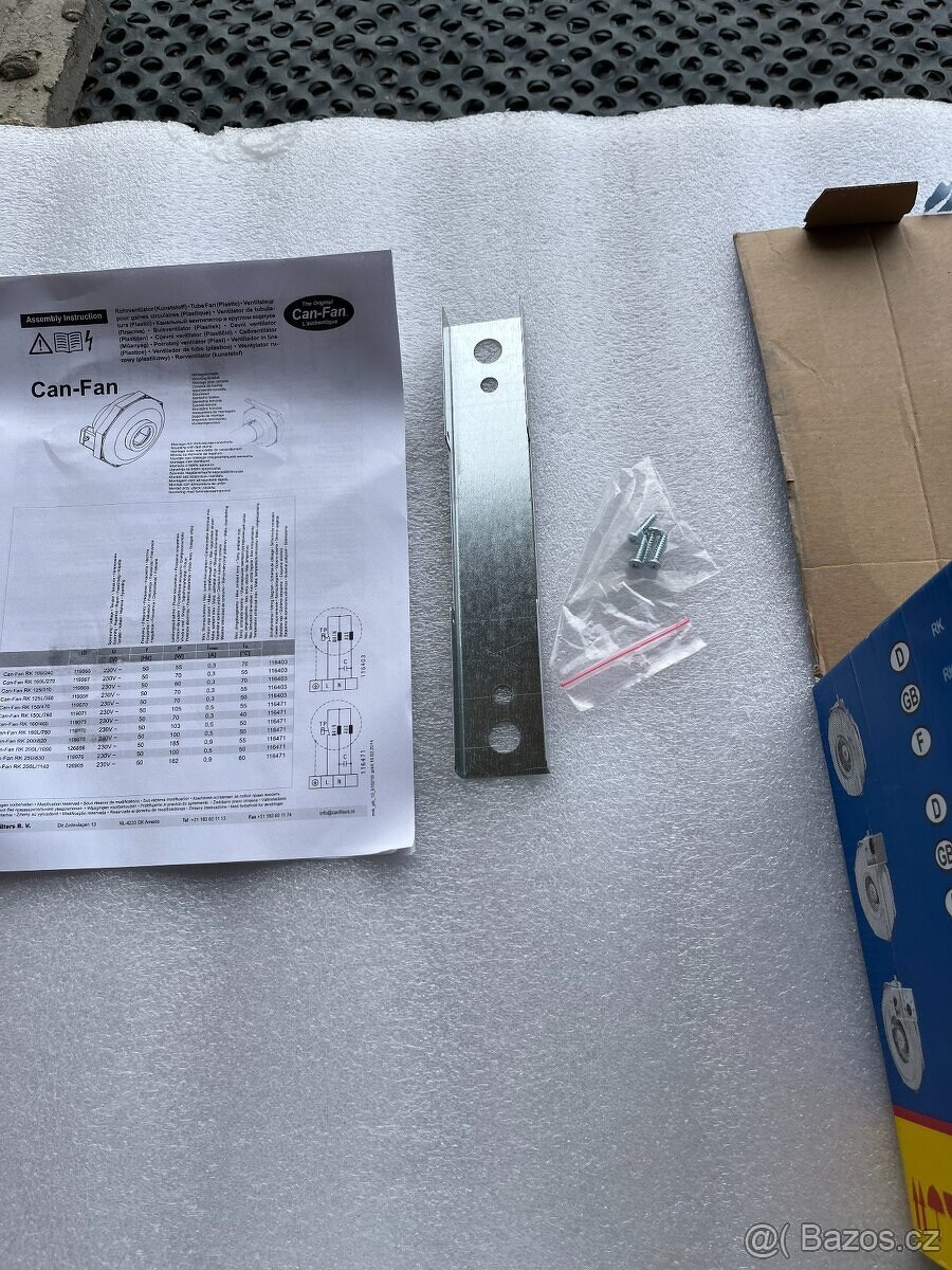 Ventilátor potrubní CAN-FAN RK 125L - NOVÝ - 3