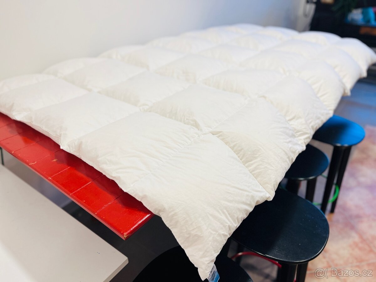 Prošívaná peřina, plněná husím peřím 140x200cm - 3