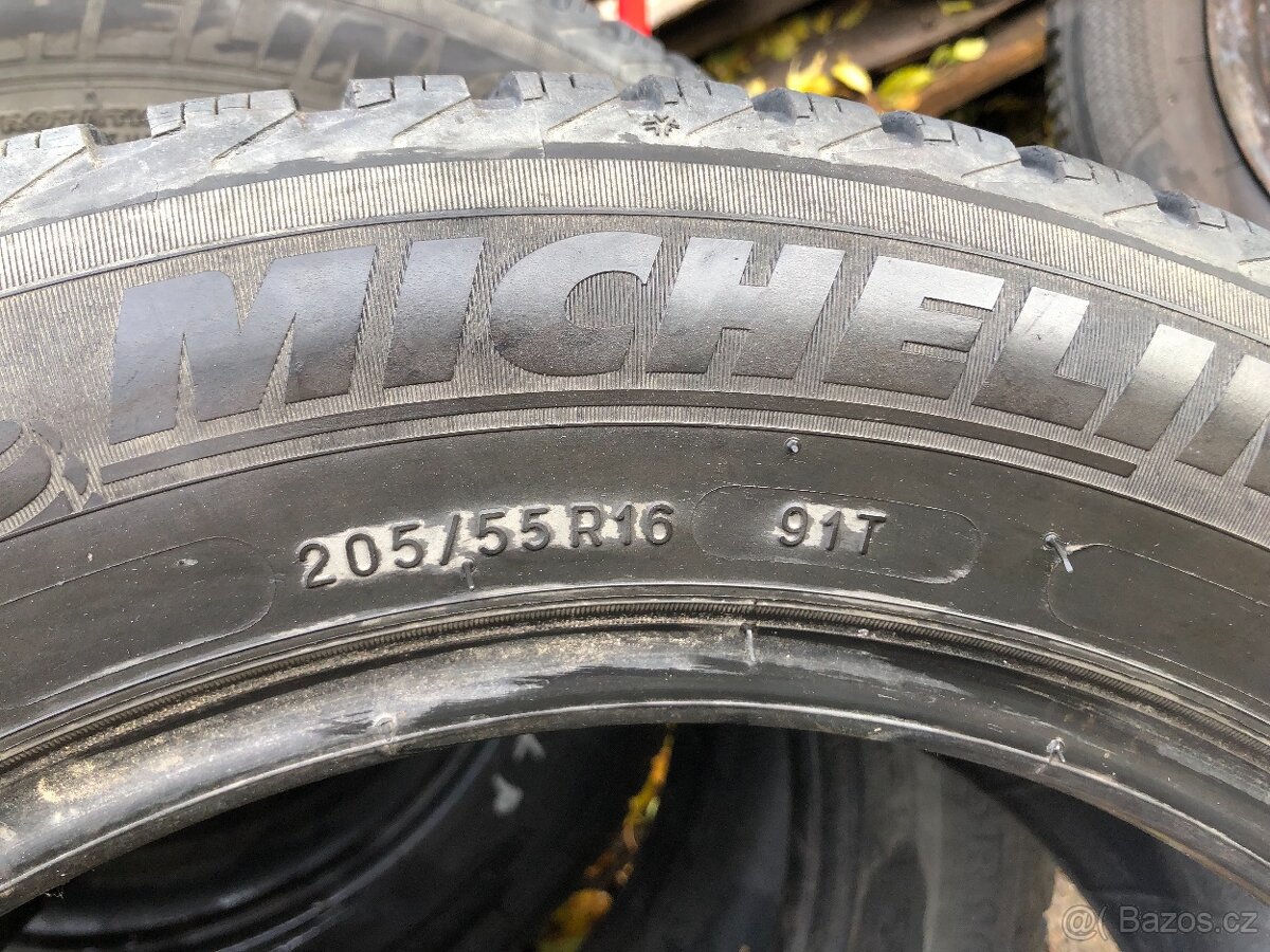 4ks zimních pneu MICHELIN 205 55 R15 91T - 3
