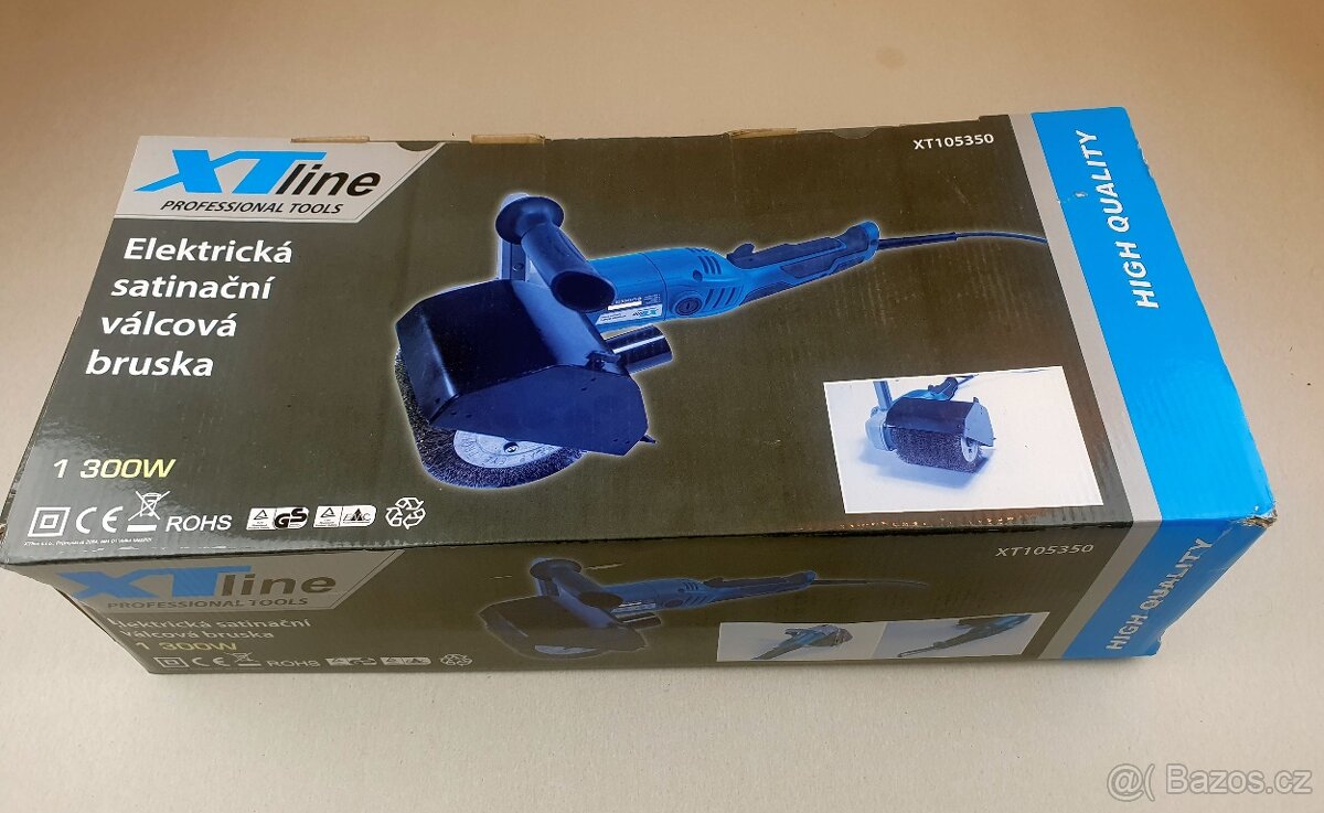 Satinační válcová bruska 1300 W, 120x100 mm - 3