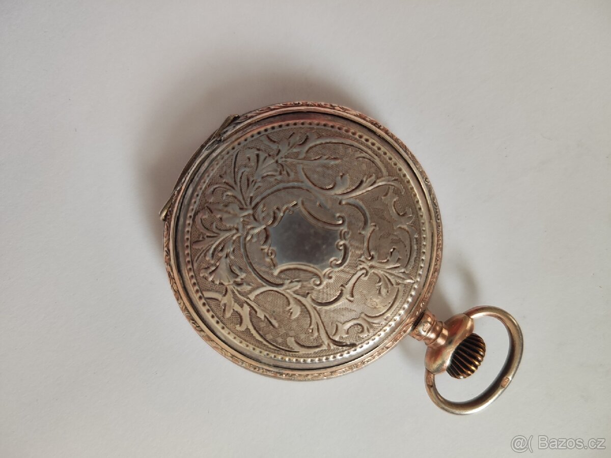 Stříbrné kapesní třipláštové hodinky REMONTOIR - 3