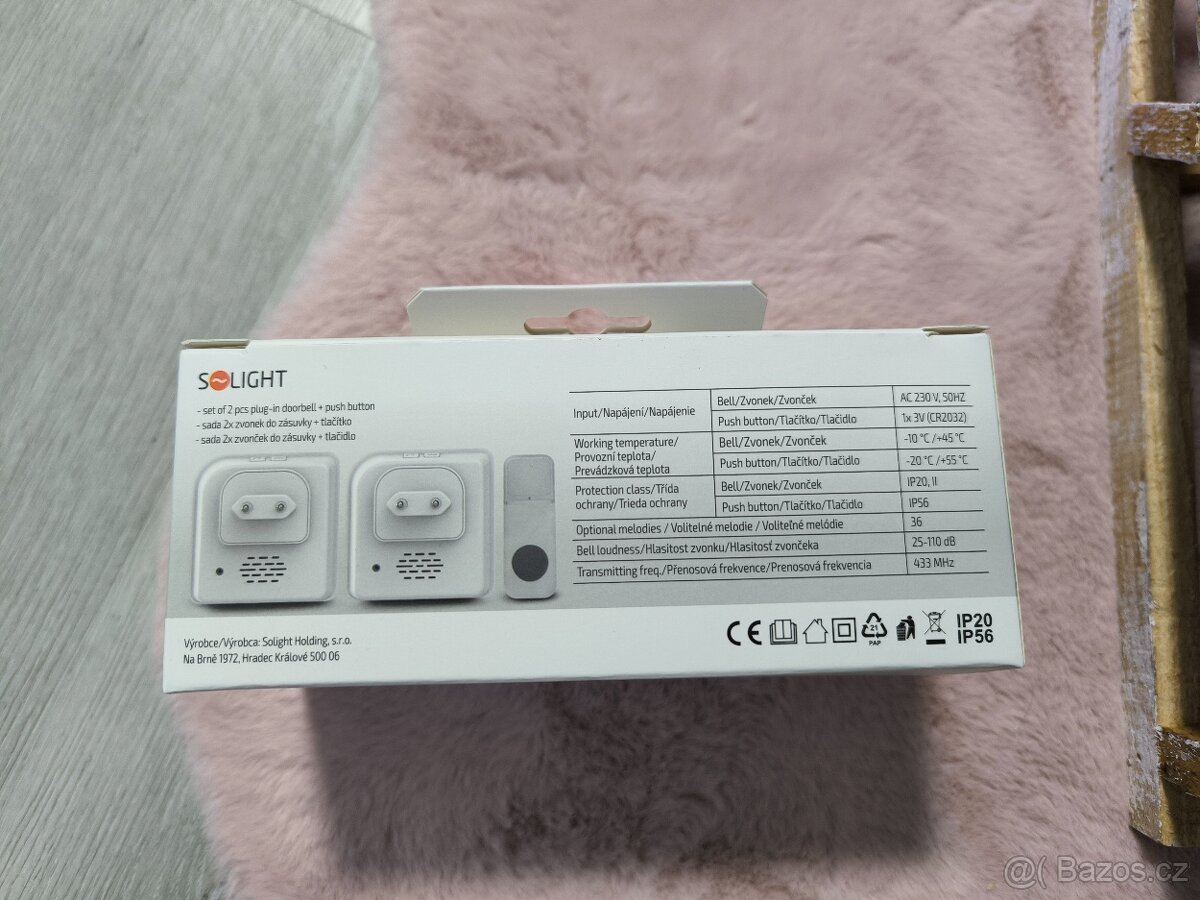 Bezdrátový zvonek 2x - 3