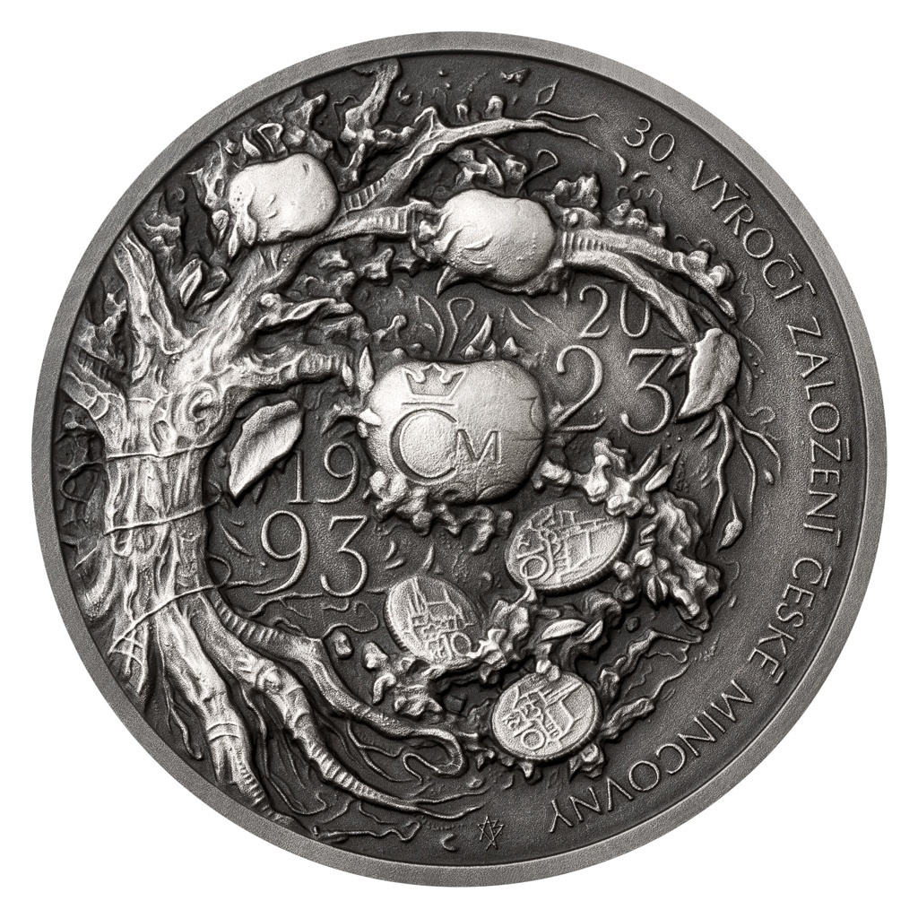 STŘÍBRNÁ UNCOVÁ MEDAILE 30 LET - 3