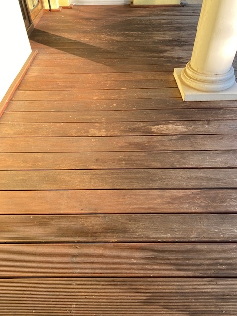 Dřevěná terasová prkna včetně roštu - 3