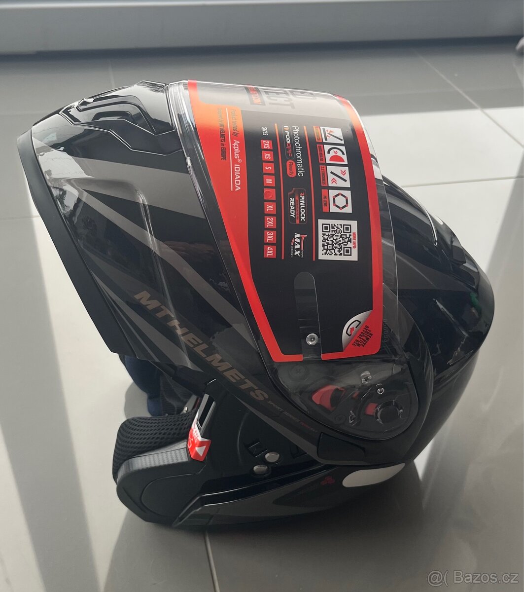 Helma na motorku MT HELMETS - překlopná (NOVÁ) - 3