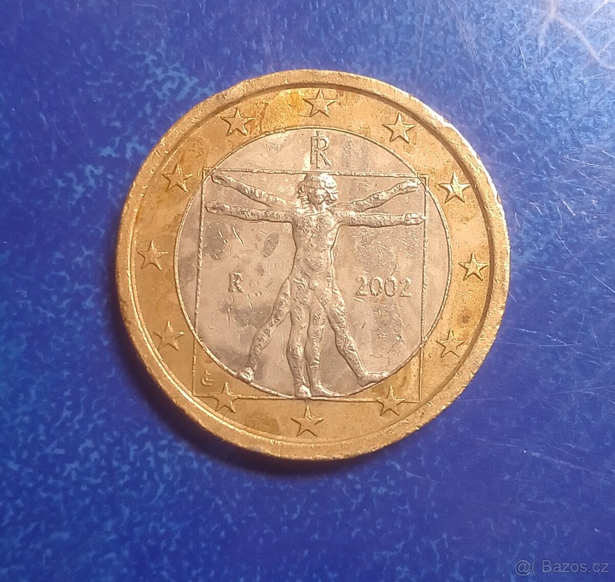 1€ Vzácná Německa mince, Itálie R 2002. - 3