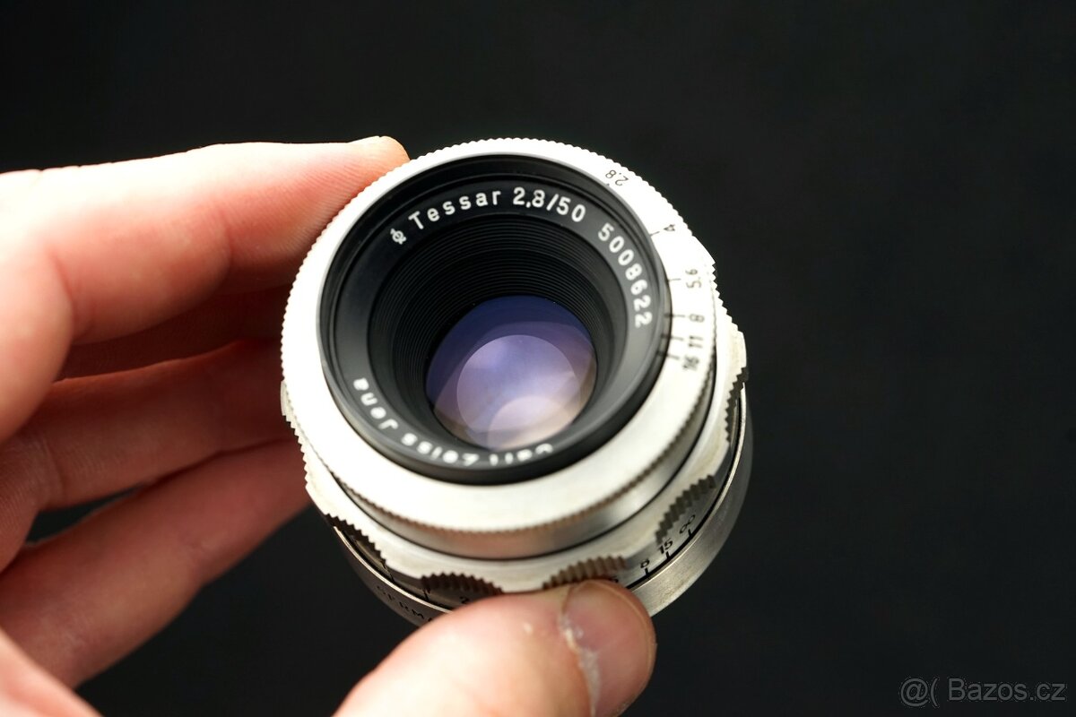 Objektiv Carl Zeiss Tessar 50mm f2,8 mini M42 - 3