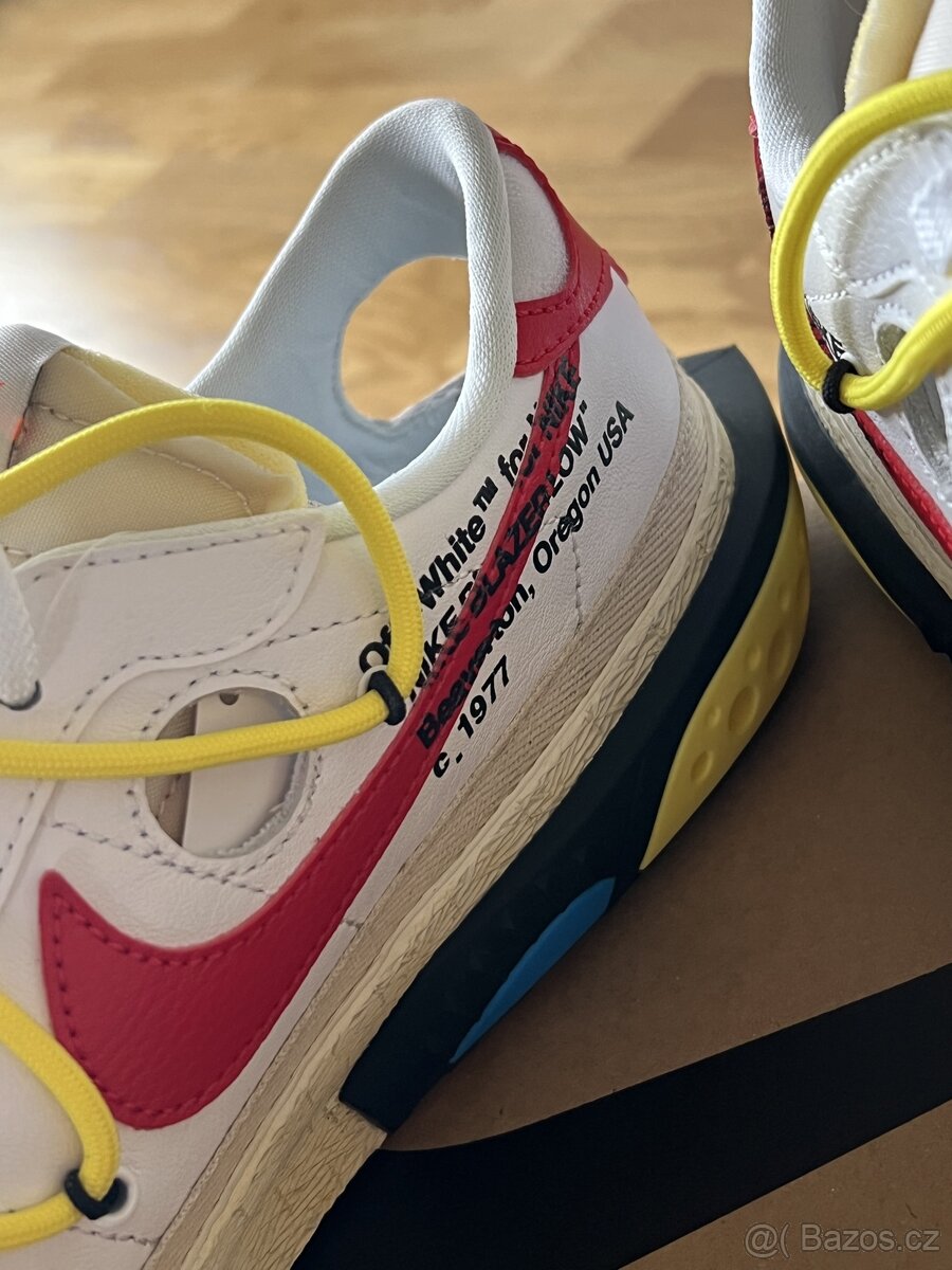 Nike Blazer Low Off-White University Red - 3