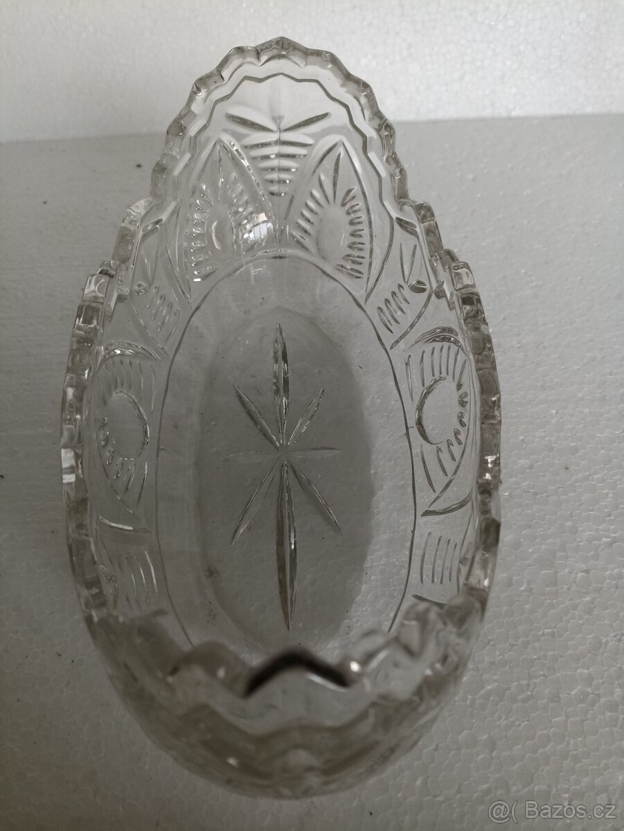 Skleněná mísa - žardiniéra - 3