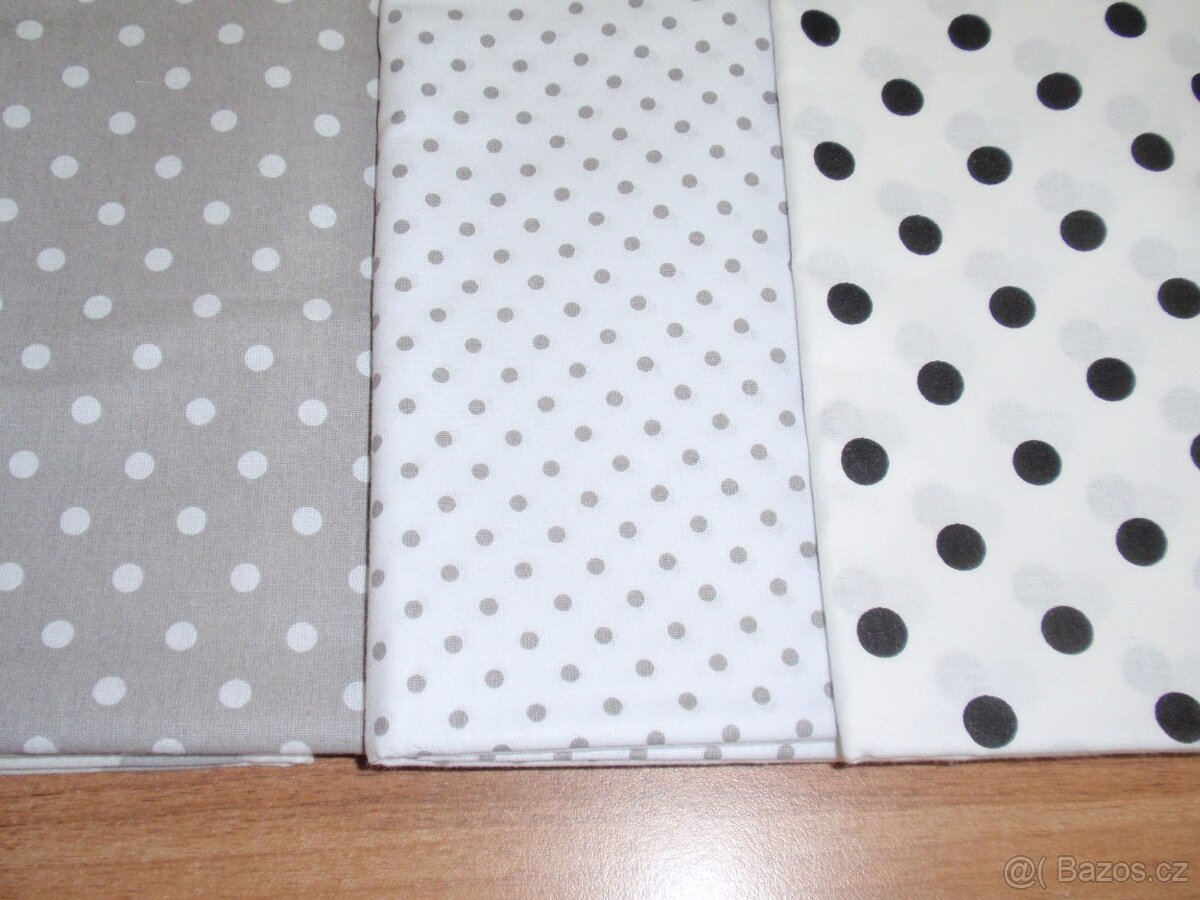 Nové látky-puntíky - vhodné též i na patchwork - 3