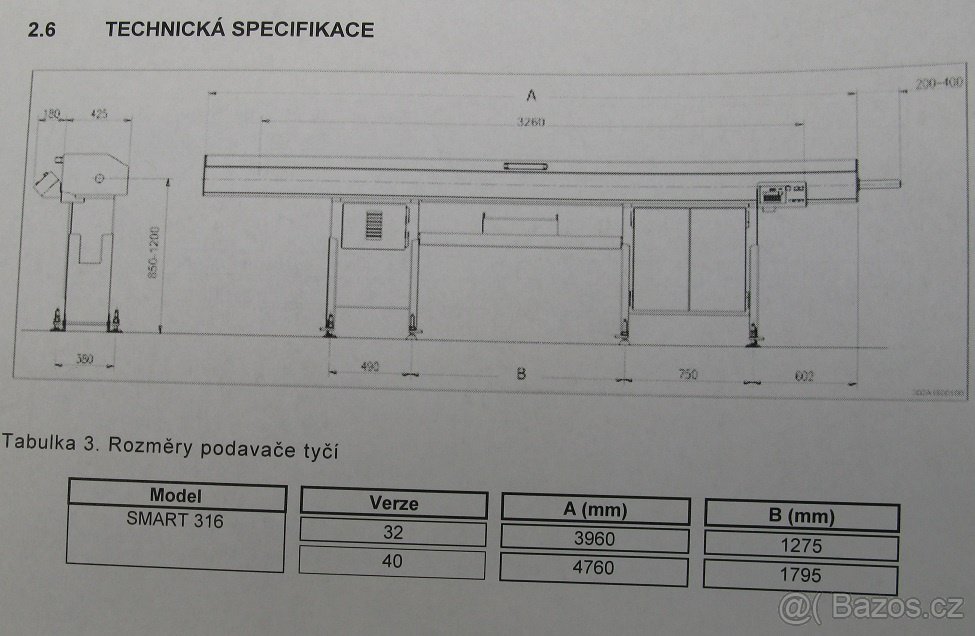 Podavač materiálu IEMCA SMART 316 / 32 - 3
