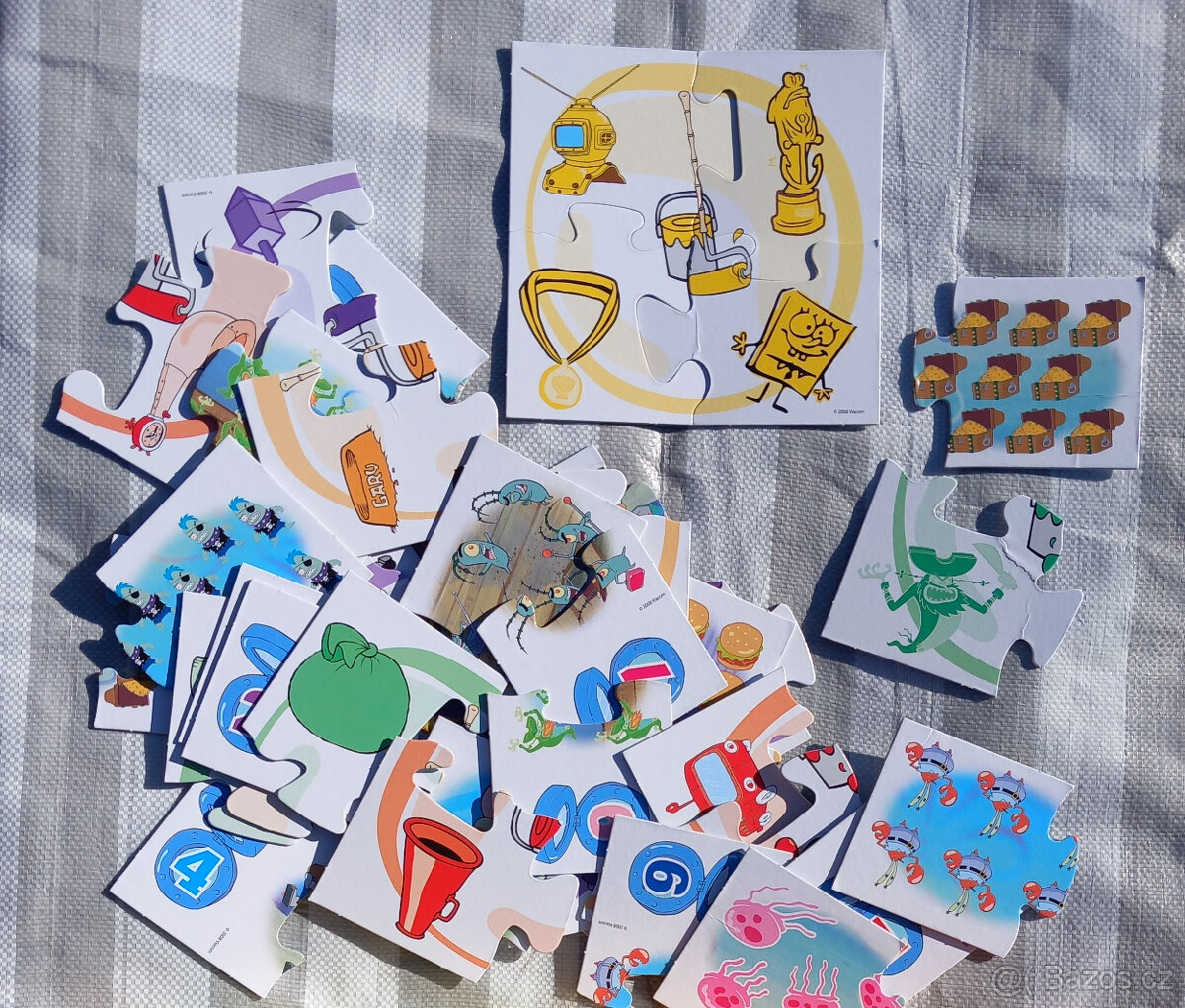 Sponge Bob - čísla a barvy -2v1 - puzzle - 3