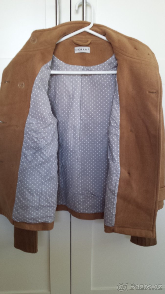 Karamelový kabátek - zn. CA Clockhouse - vel.38 - 3