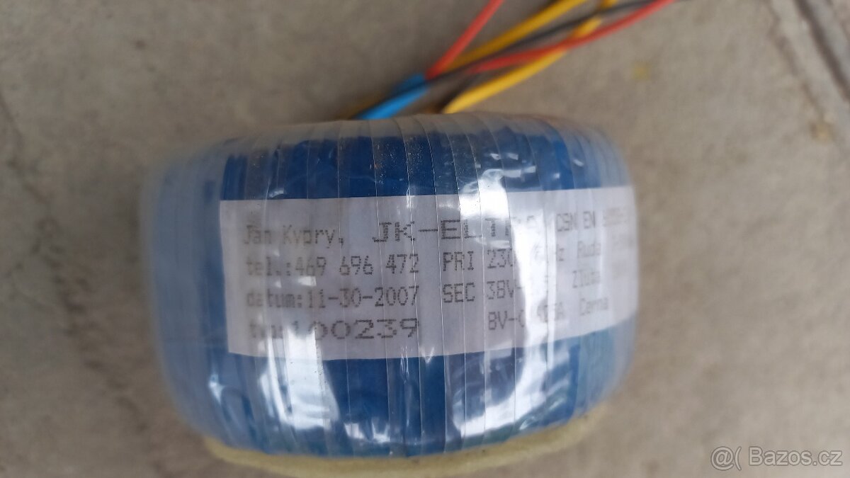 trafo - toroidní transformátor - NOVÝ - 3