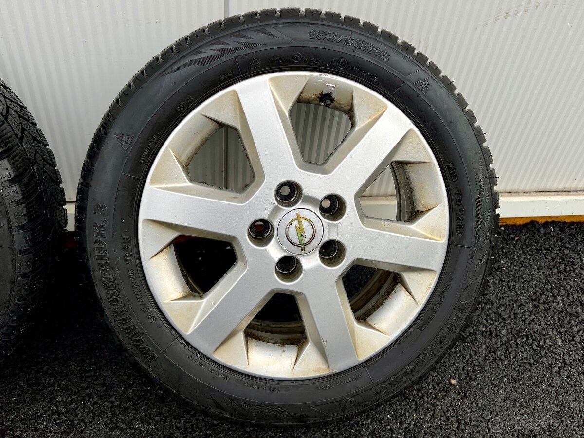 Opel 5x110 r16 ET49 sada + zimní pneu - 3