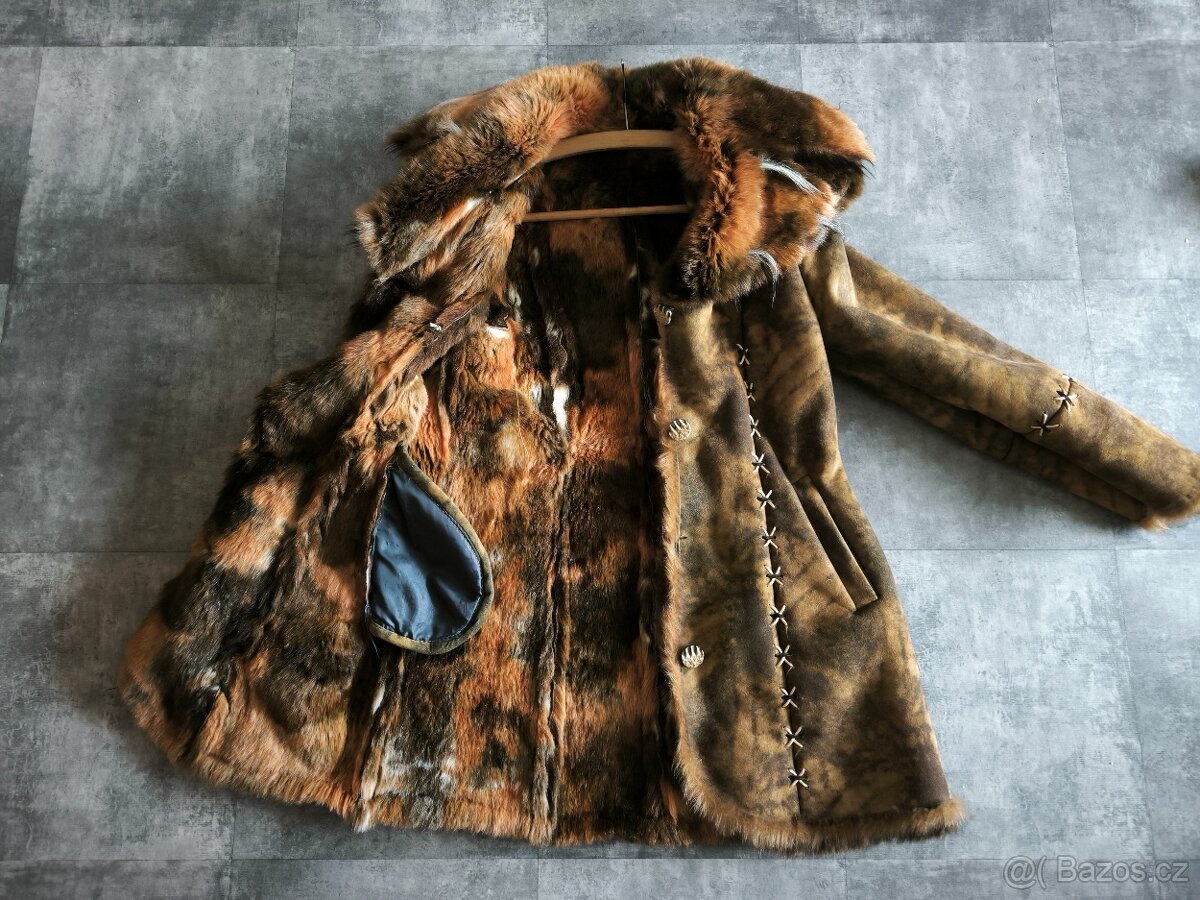 Dámský kabát s kožíškem - 3