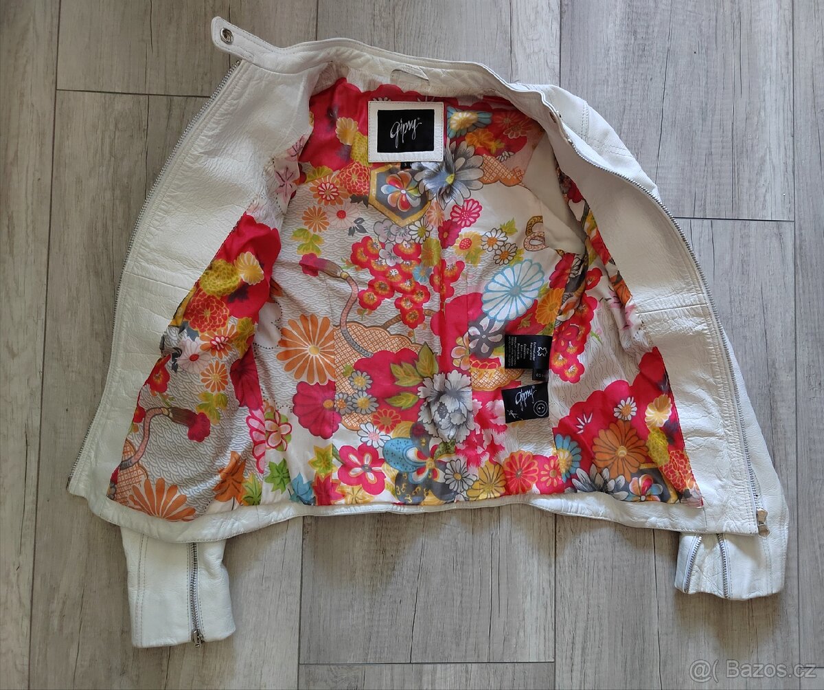 Dámská kožená bunda S - 3