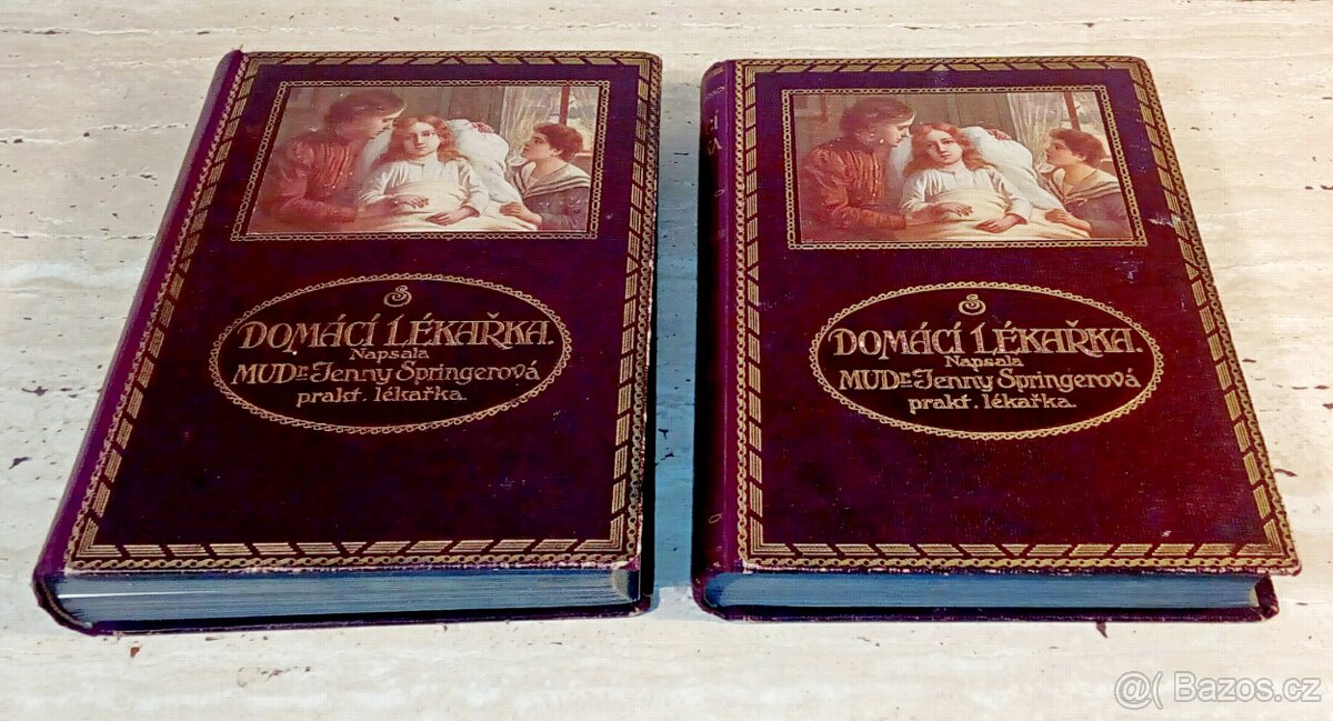 Starožitné lékařské/léčitelské knihy Domácí lékařka, 1923 - 3