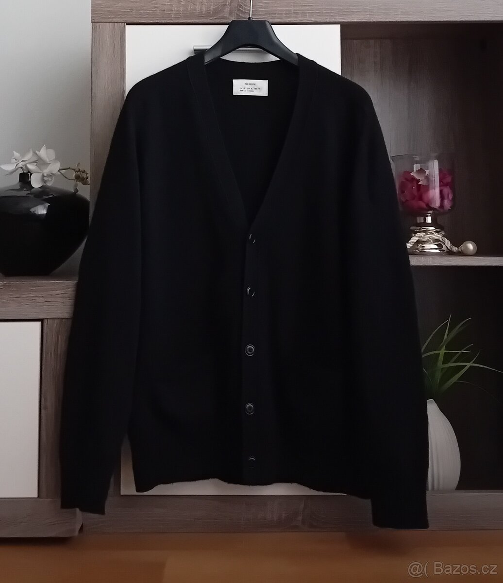 Zara pánský svetr kardigan vel. L/XL 100% vlna - 3