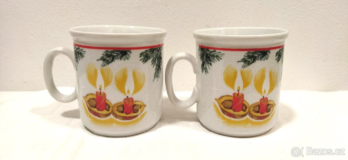Sběratelské, retro vánoční hrníčky - 3