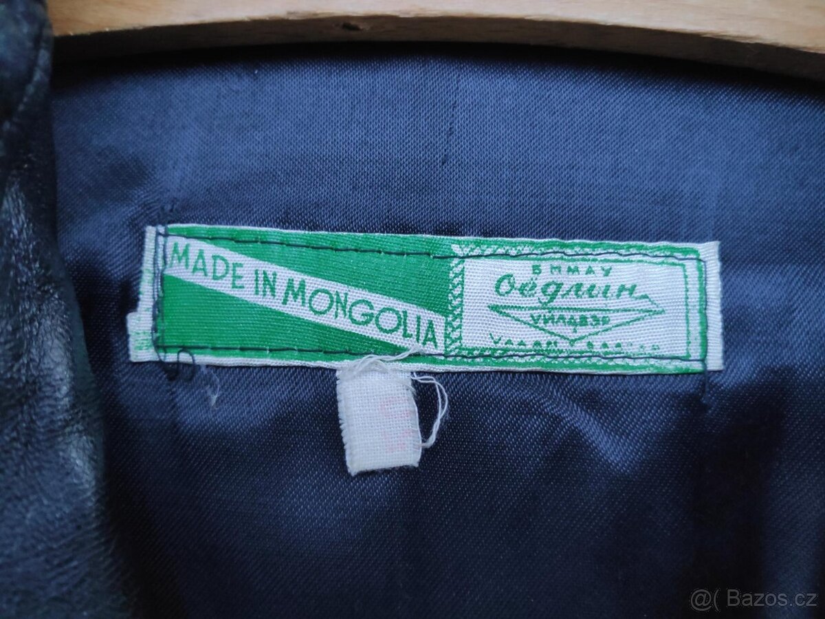 Pánský kožený kabát, Mongolsko, vel. 50 - 3