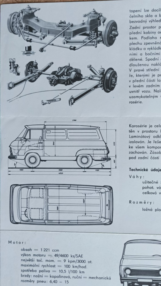 Prospekt Škoda 1203 1968 Vrchlabi - 3