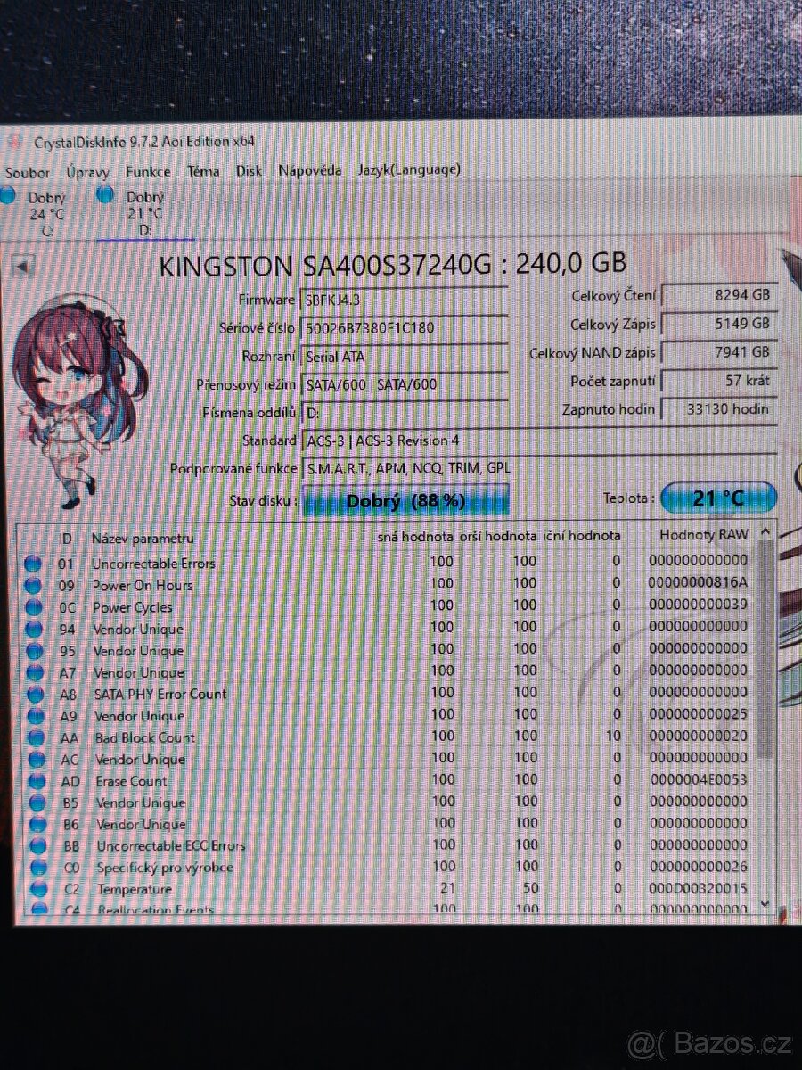 4x SSD KINGSTON 240GB SA400 - 3