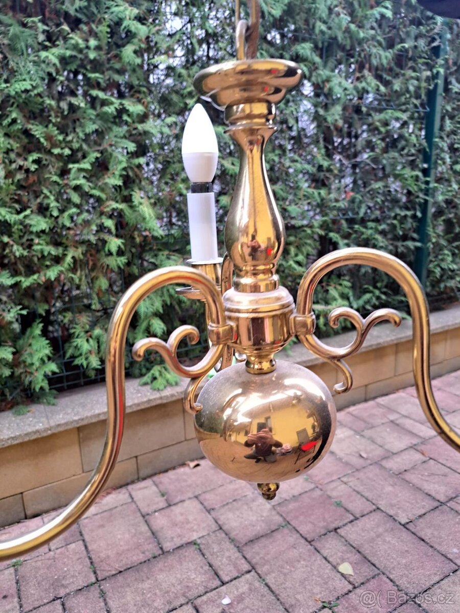 Starožitný lustr 3 ramenný - 3