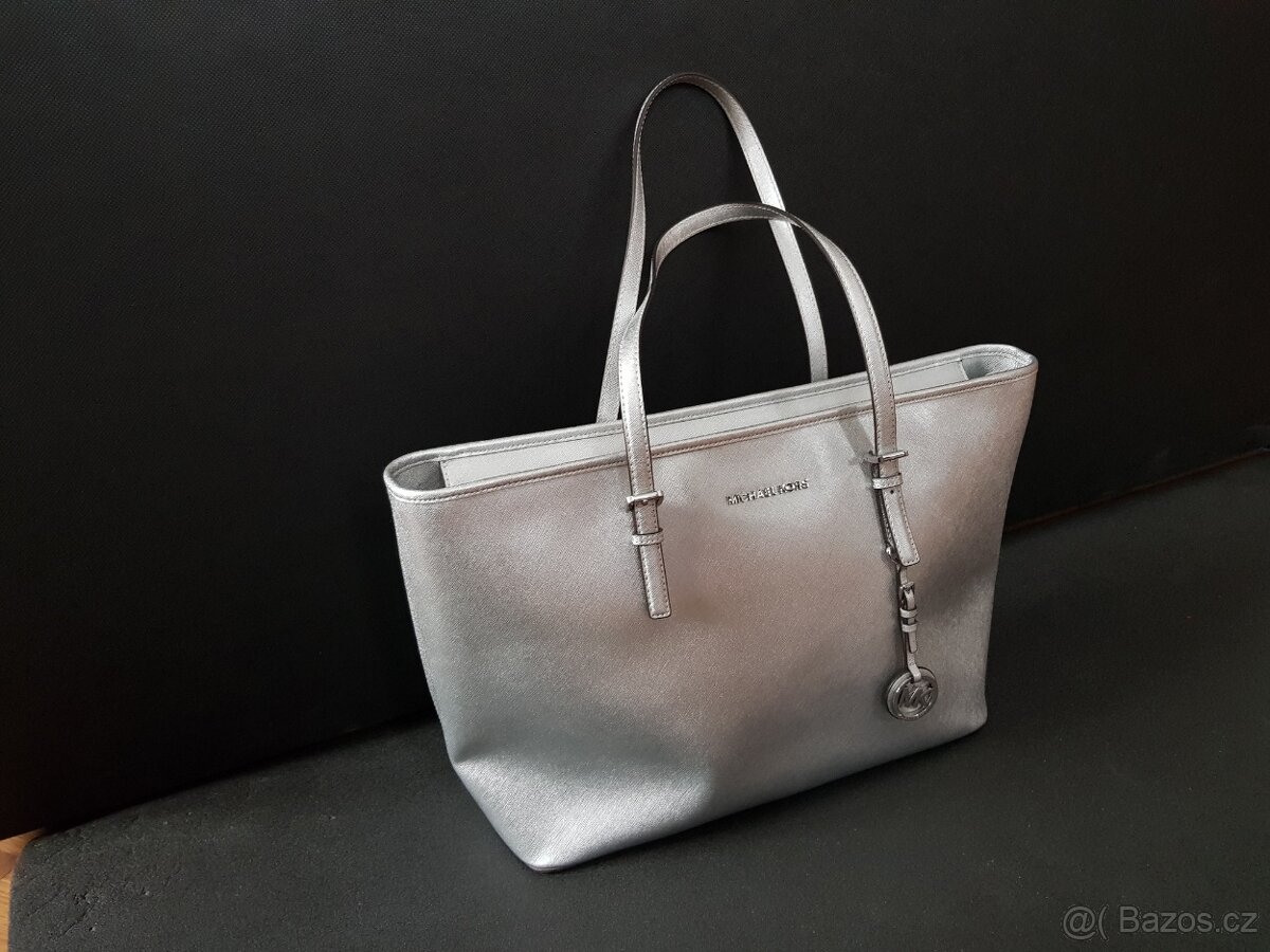 Velká stříbrná kabelka MICHAEL KORS - 3