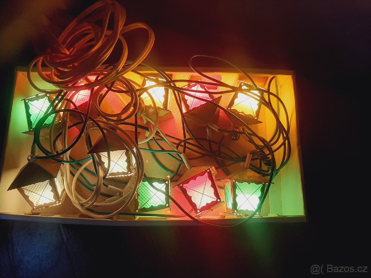 Retro vánoční lucerničky Svetlušky - 3