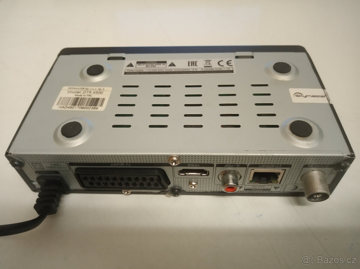 Skymaster DTR 4500 + DVB-T pokojová anténa + scart (vše plně - 3