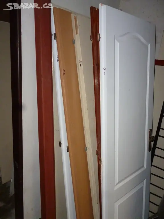 vchodové dřevěné dveře, 80cm, levé - 3