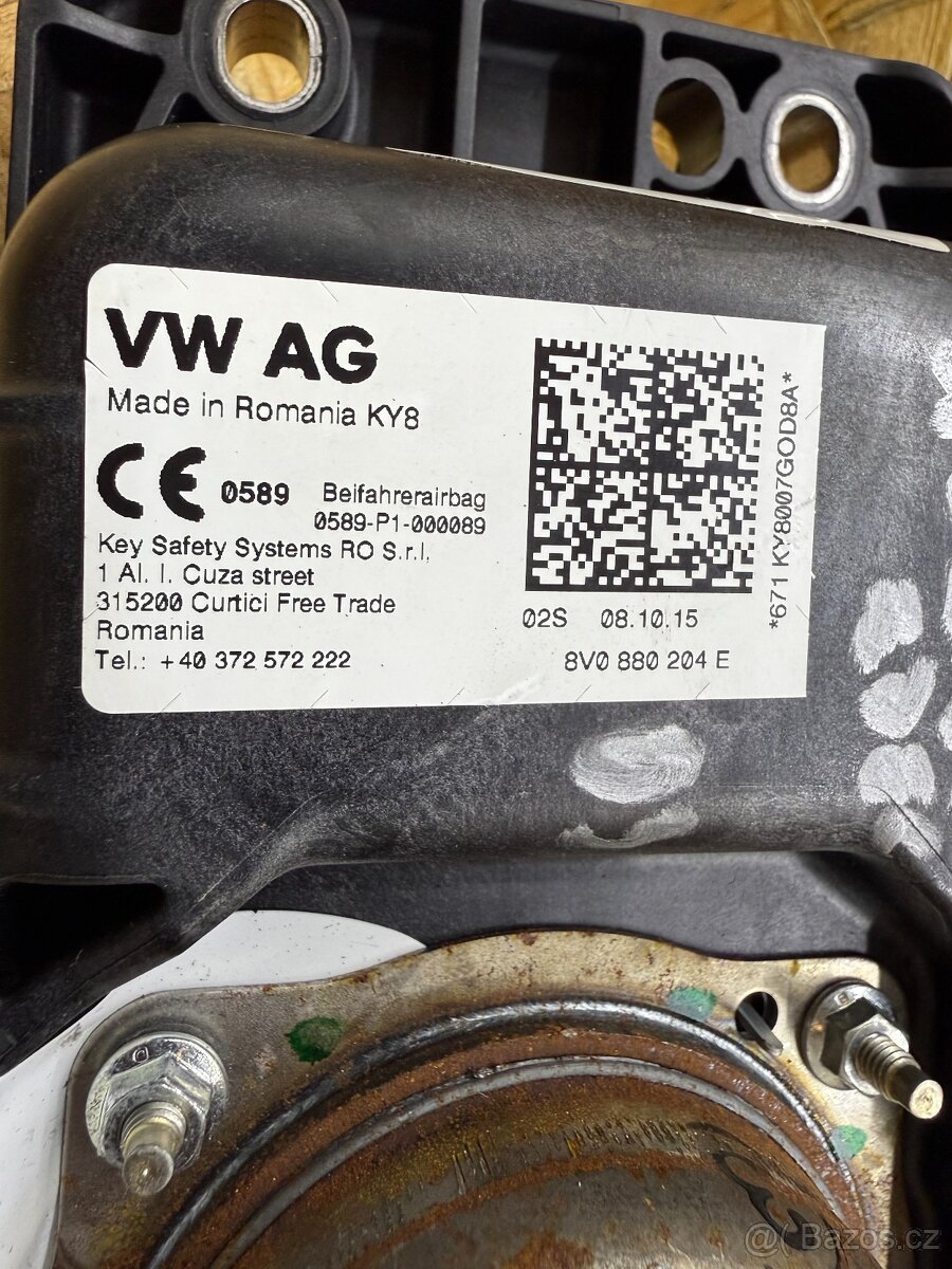 Airbag spolujezce Skoda Octavia 3 - 3