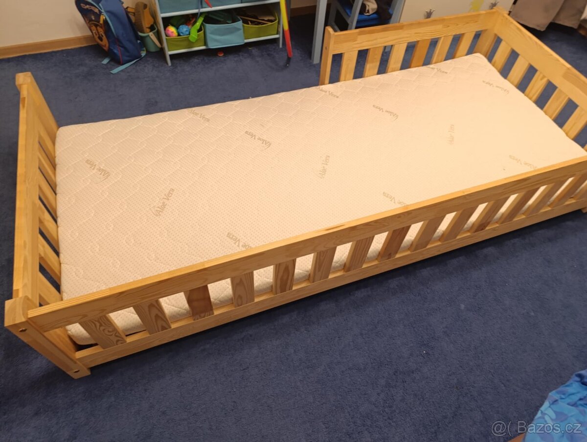 Dětská postel 200x90 + matrace - 3