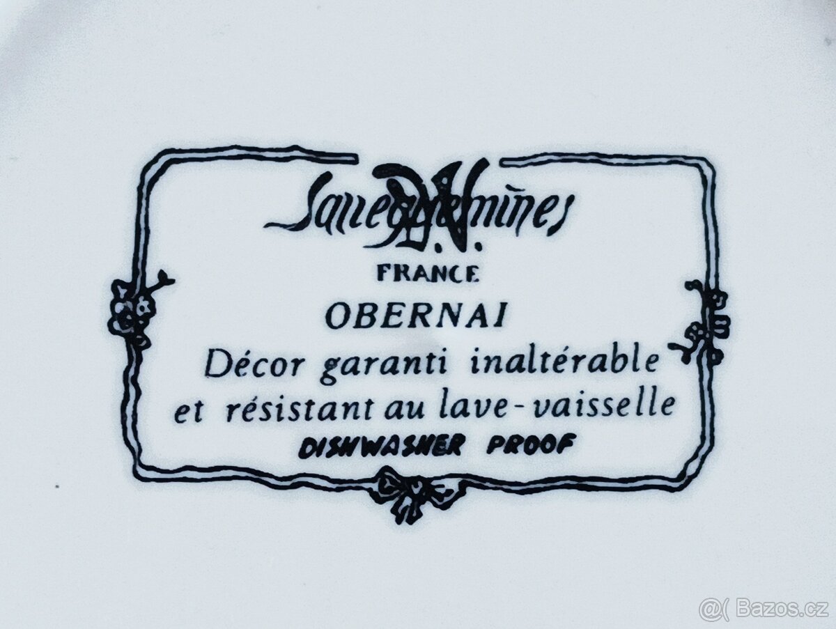 FAJÁNS TALÍŘ SARREGUEMINES HENRI LOUX FRANCIE - 3