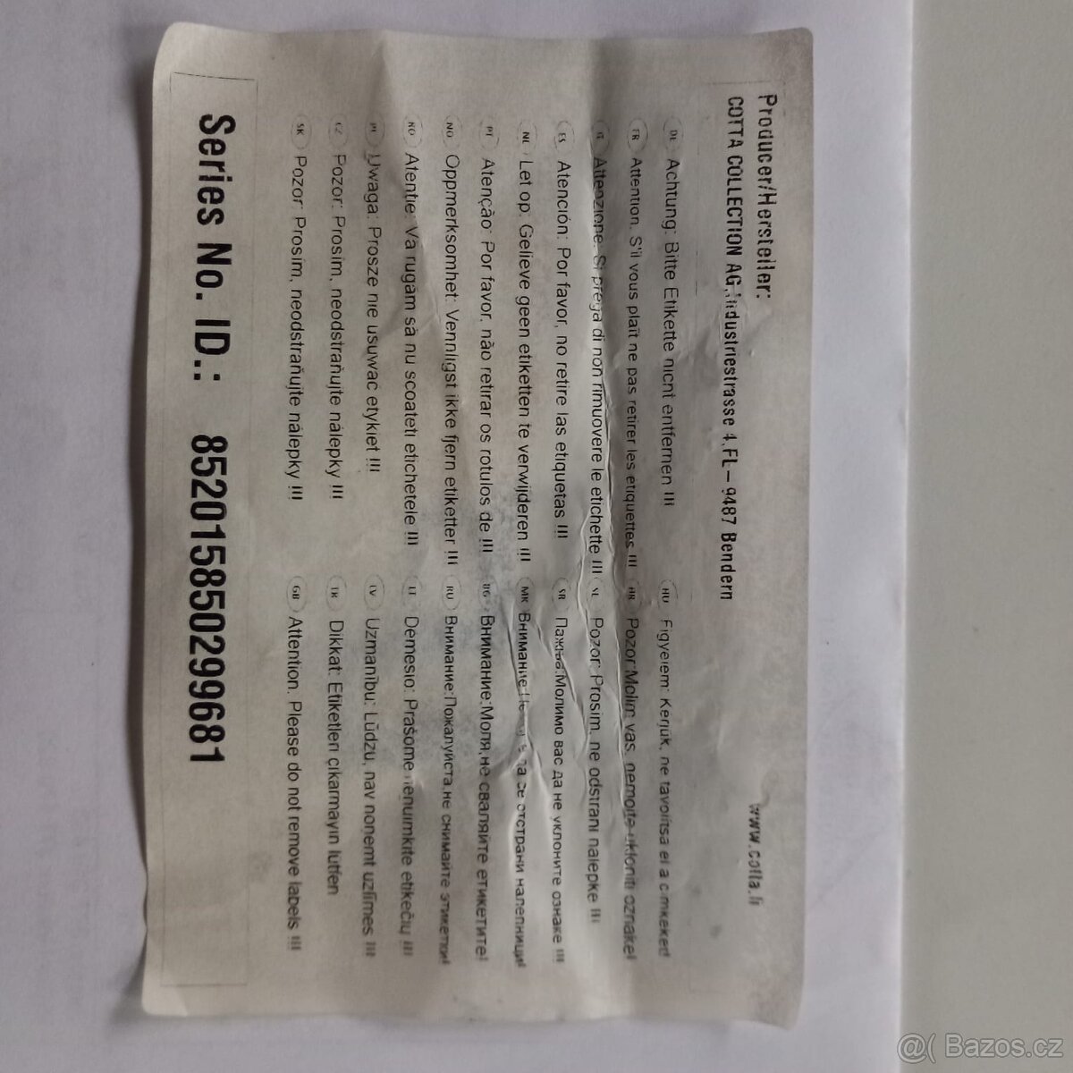 Bílá kožená sedačka do L - 3